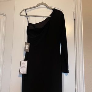VINCE CAMUTO Womens Black Dress